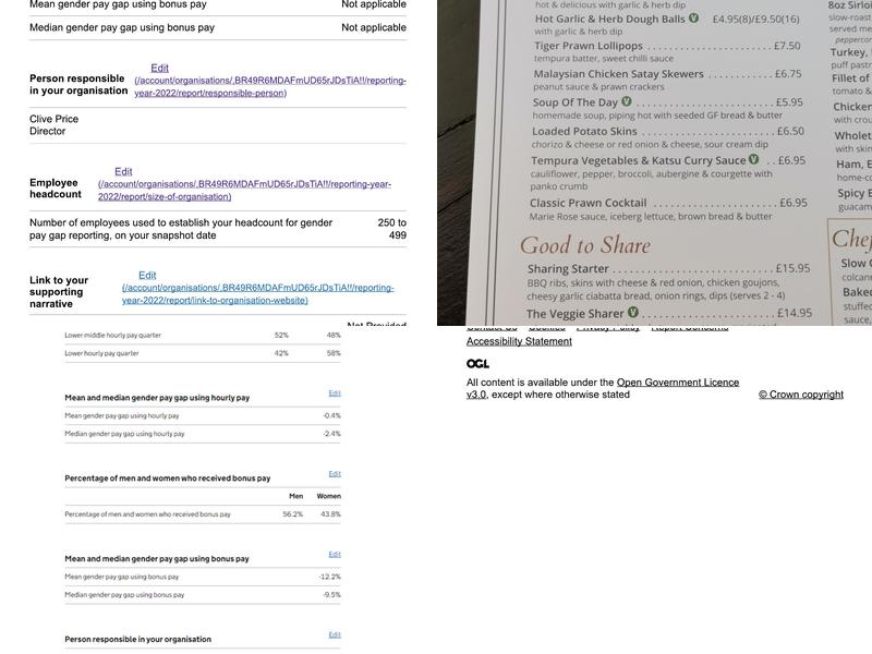 Crown & Cushion Menu