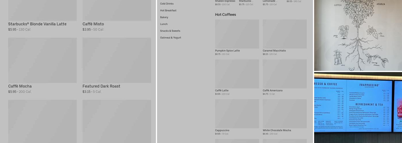 Starbucks Menu