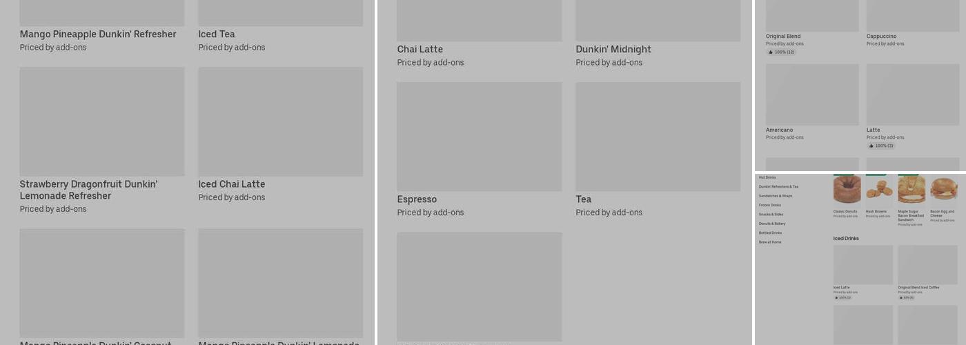 Dunkin' Menu