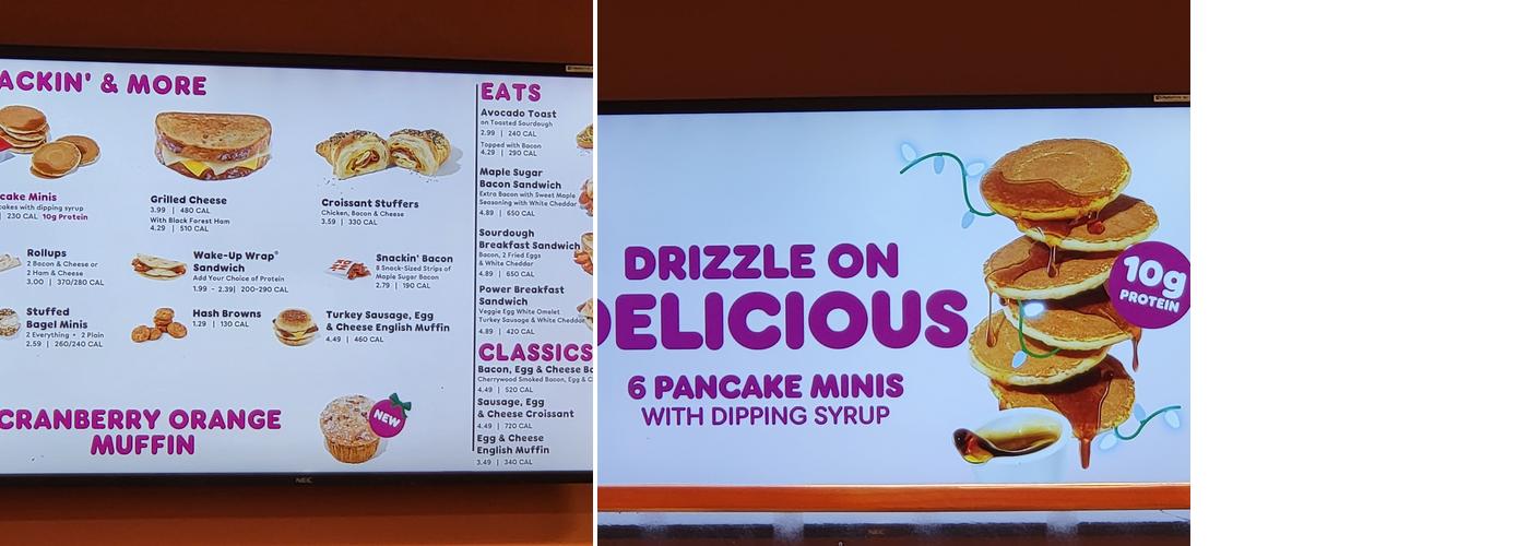 Dunkin' Menu