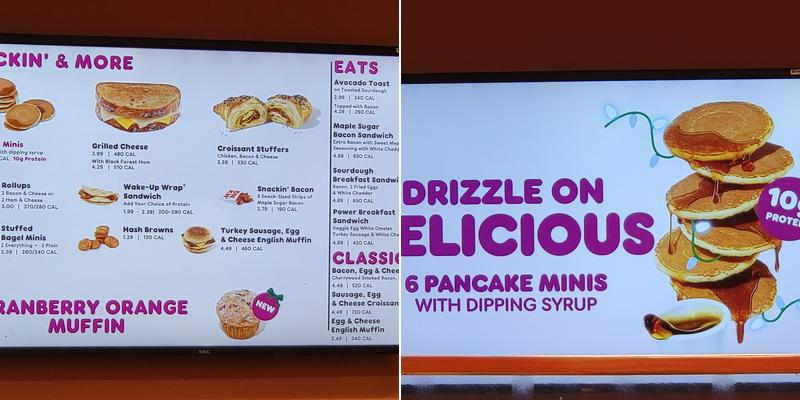 Dunkin' Menu
