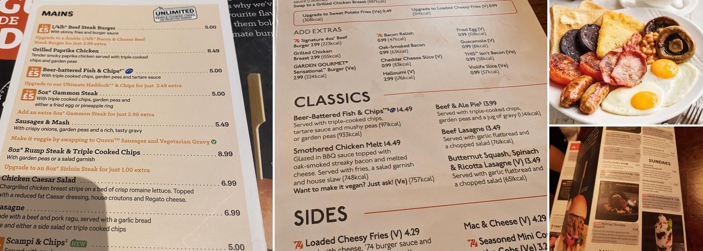 The Crooked Lum Beefeater Menu