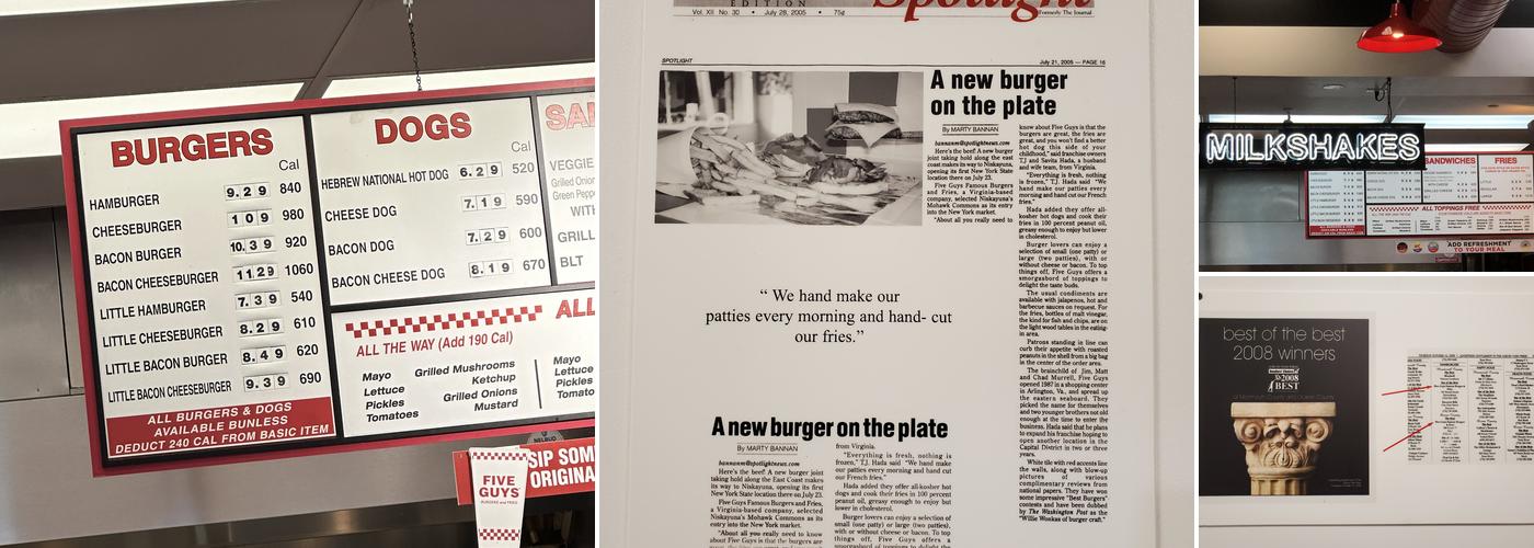 Five Guys Menu