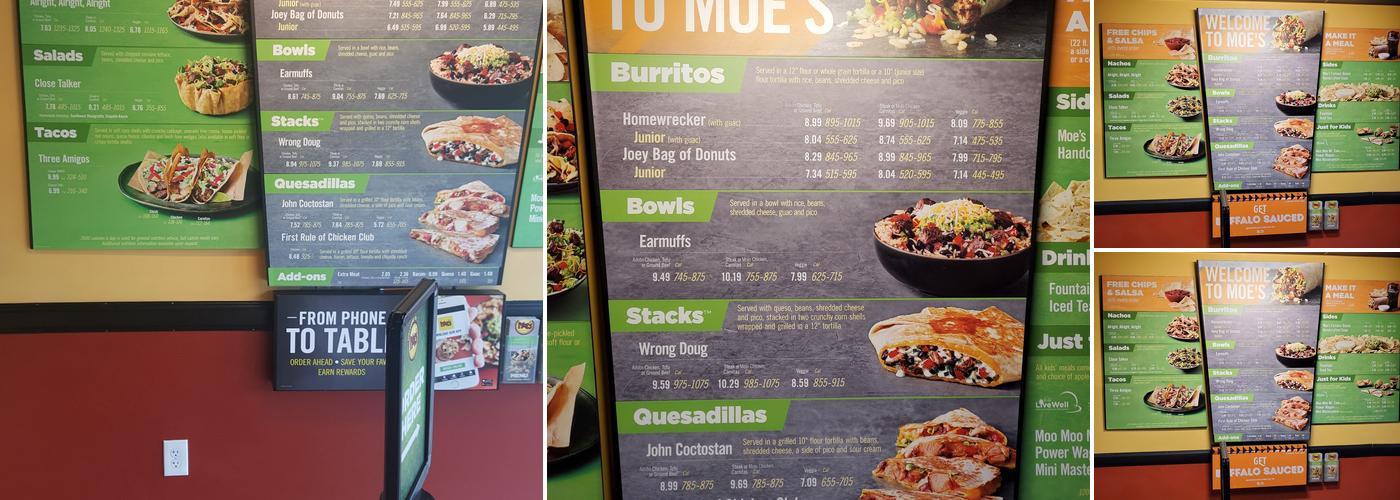 Moe's Southwest Grill Menu