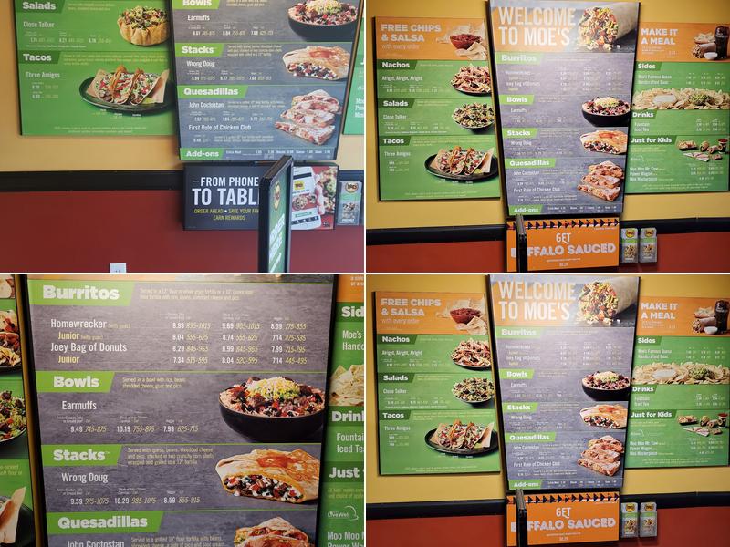 Moe's Southwest Grill Menu