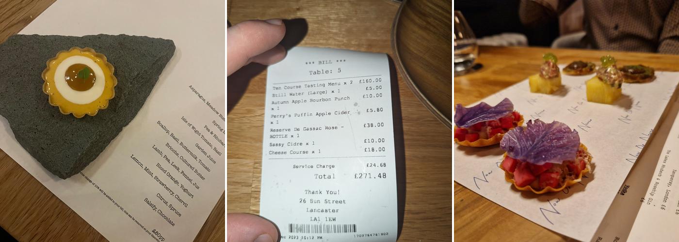 Now or Never (by Journey Social) Menu