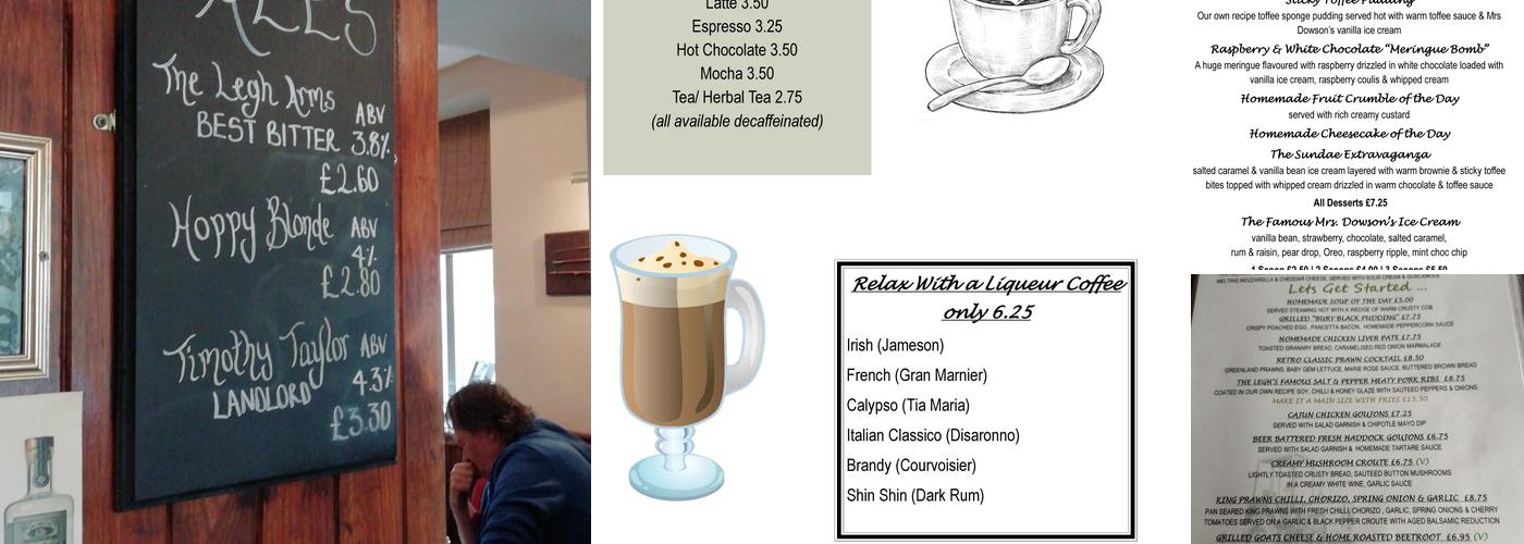 The Legh Arms Menu