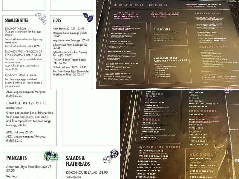 House of Koko - Chapel Allerton Menu