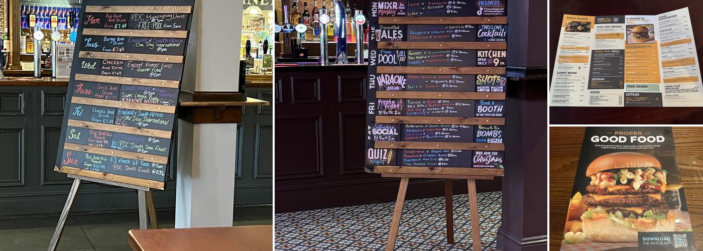 The Vineyard Sittingbourne Menu