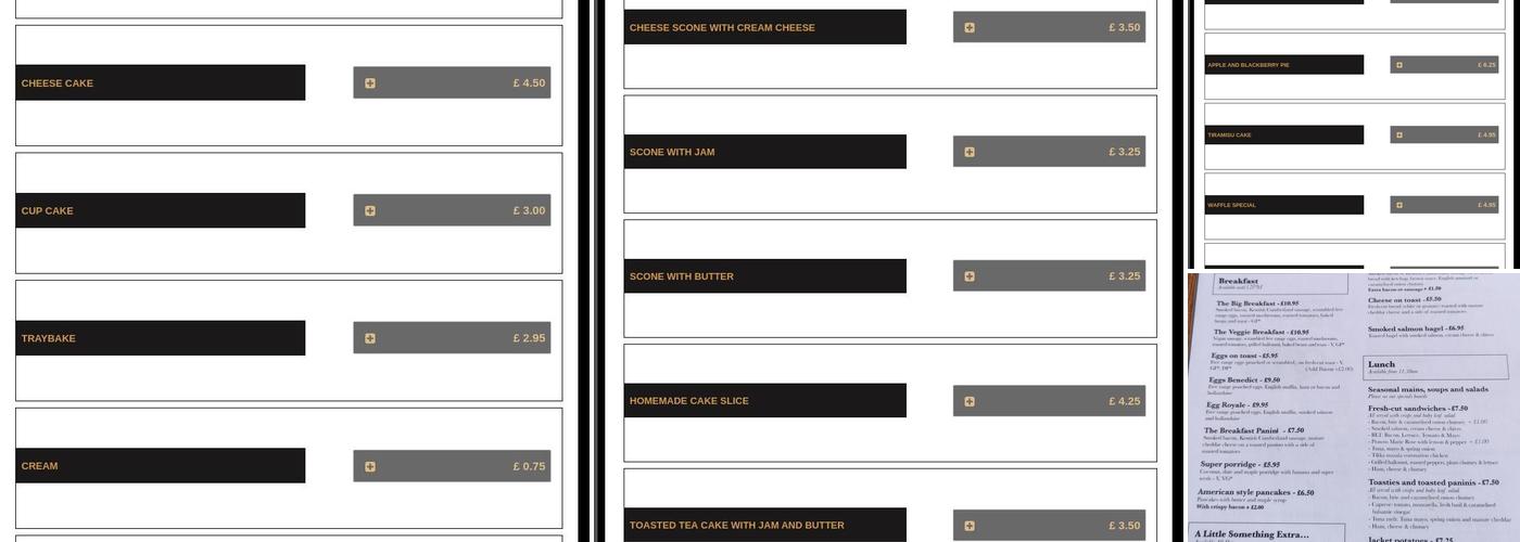 The Bow Window Cafe Menu