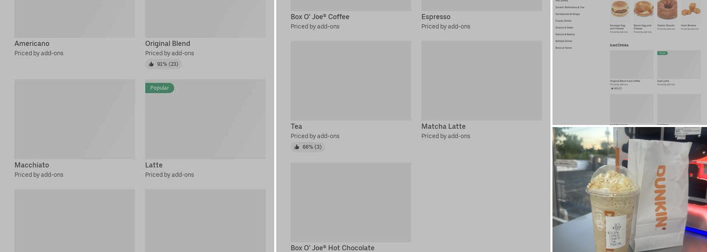 Dunkin' Menu