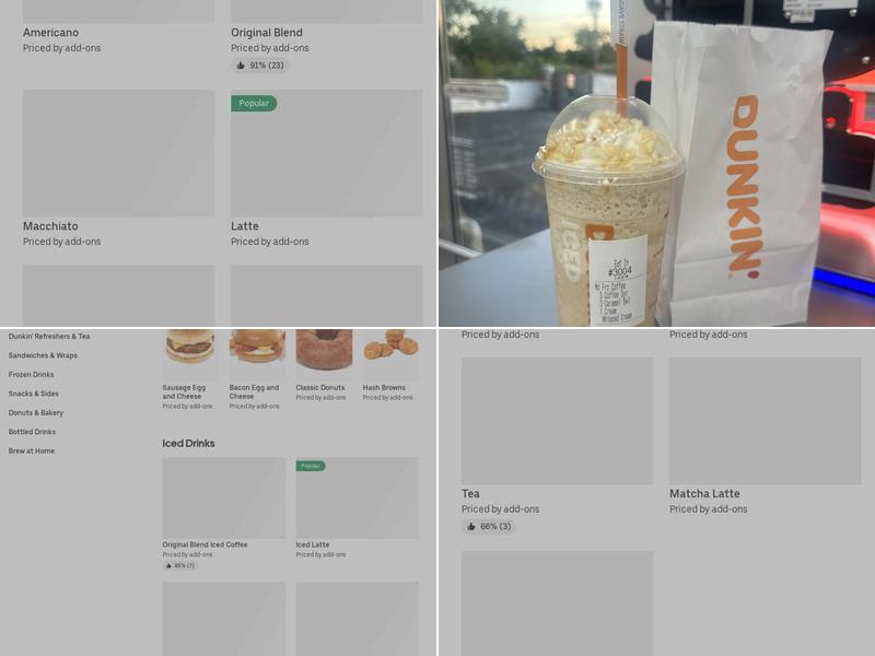 Dunkin' Menu