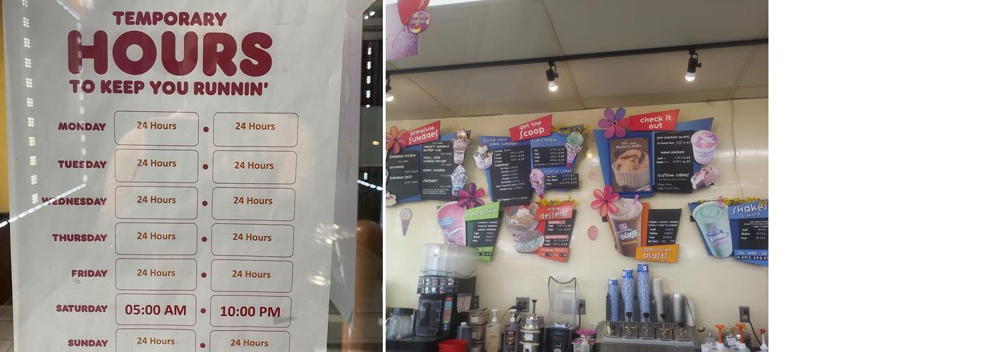Dunkin' Menu