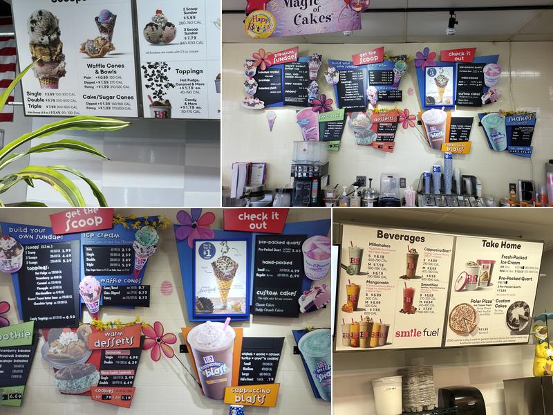 Baskin-Robbins Menu
