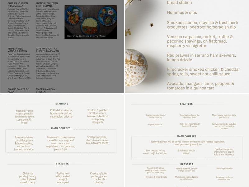 The Laureate Restaurant Menu