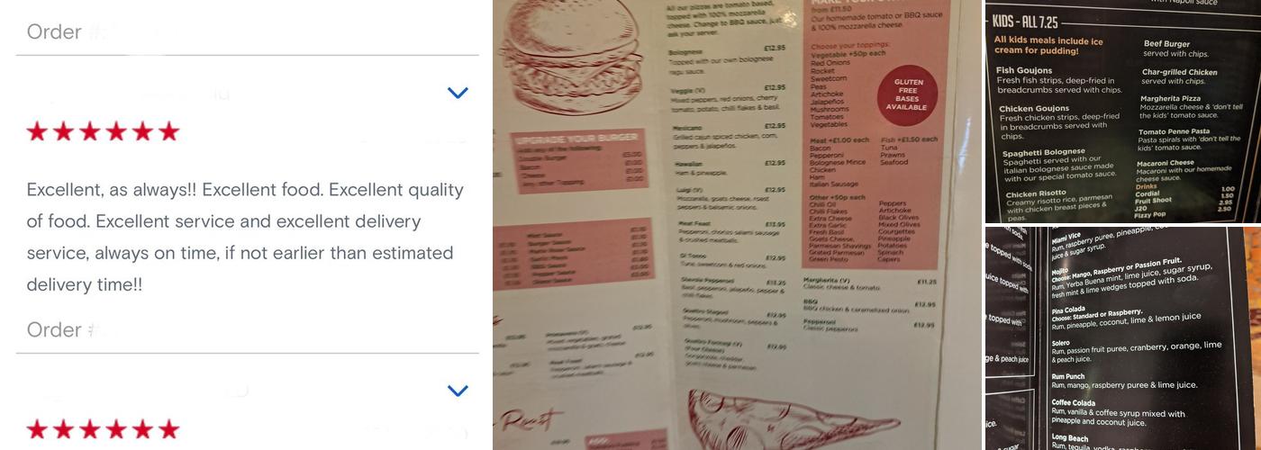 Valentinos Wakefield Menu