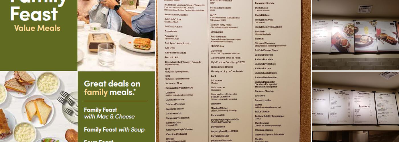Panera Bread Menu