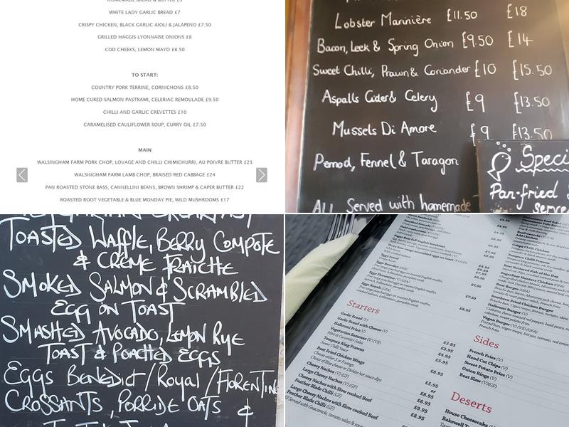 Stiffkey Red Lion Menu