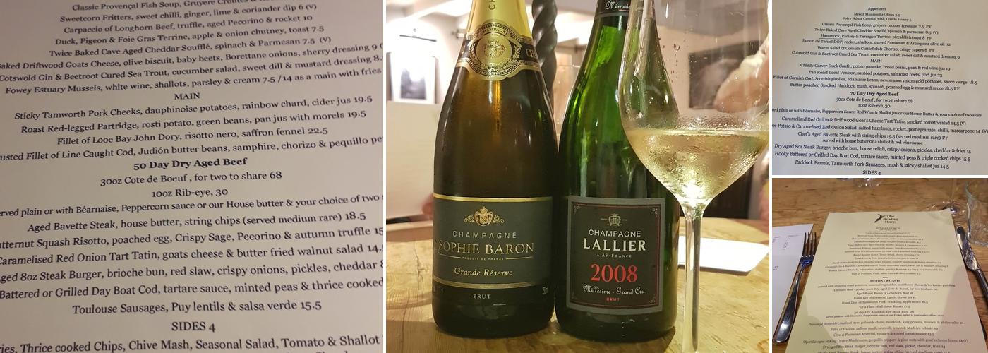 The Boxing Hare Menu