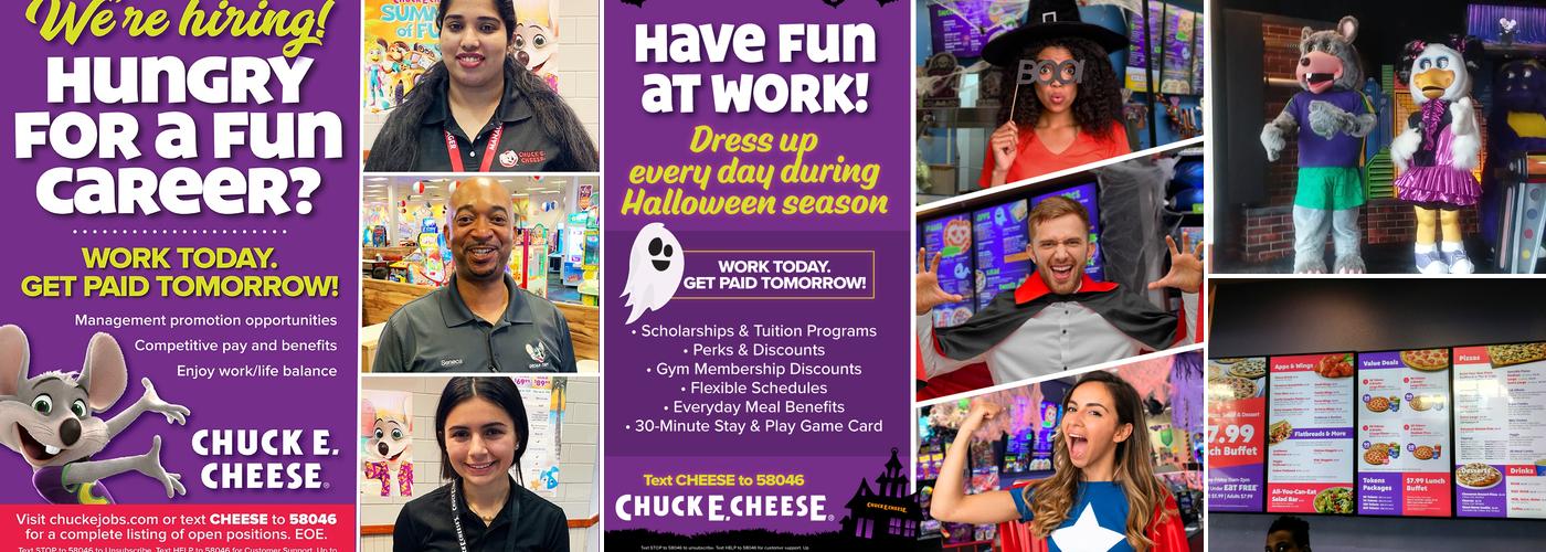 Chuck E. Cheese Menu