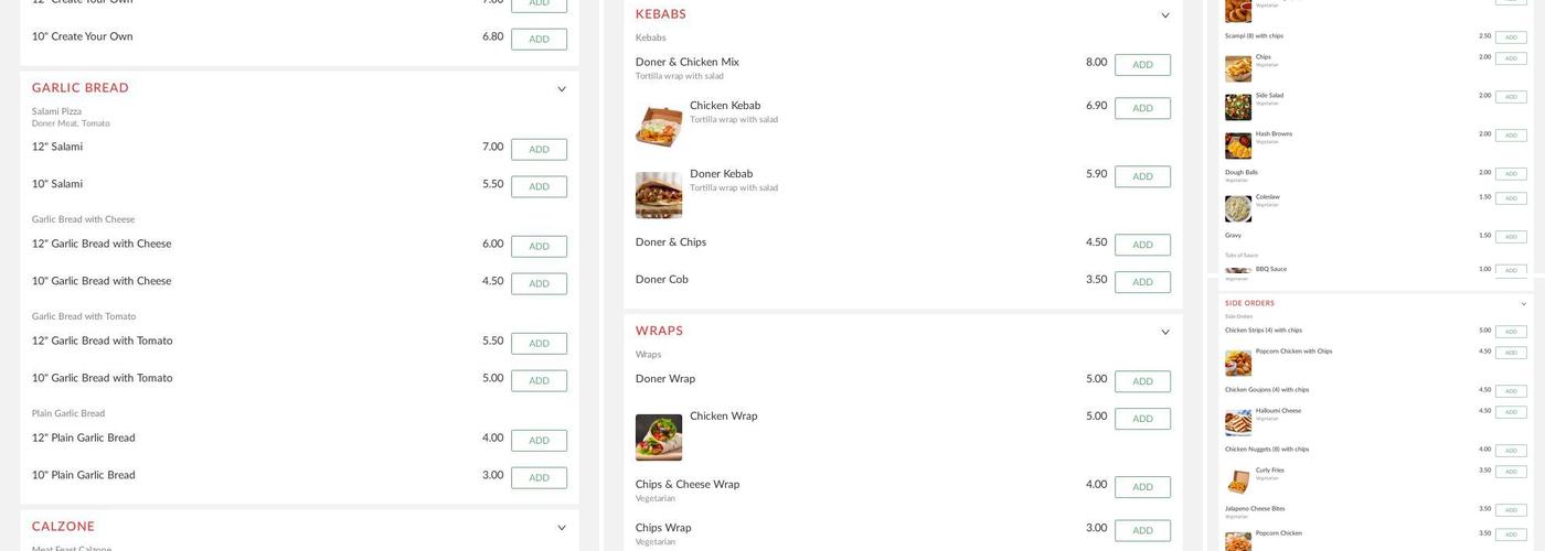 The Stack Lounge Menu