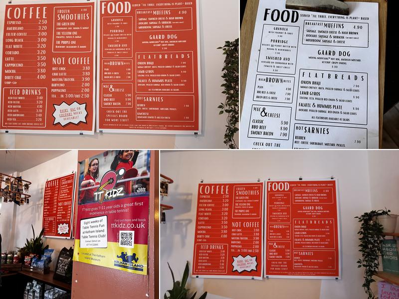 Gaard Coffee Hide - Kelham Menu