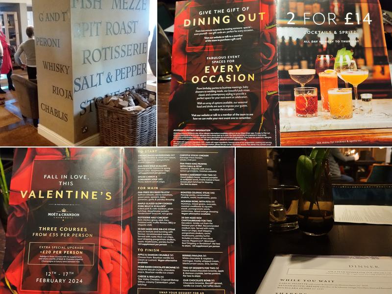 Prince Of Wales Sheffield Menu