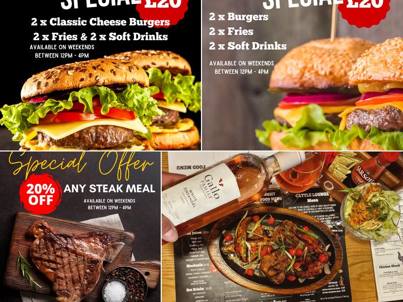 Cattle Steakhouse Menu