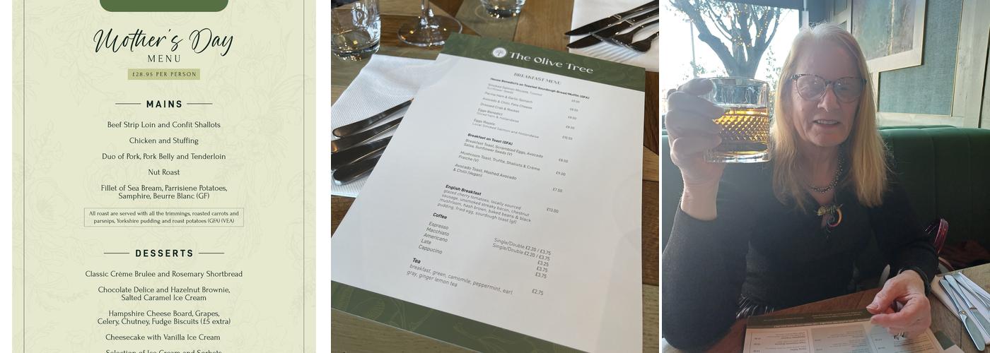 The Olive Tree Ocean Village Menu