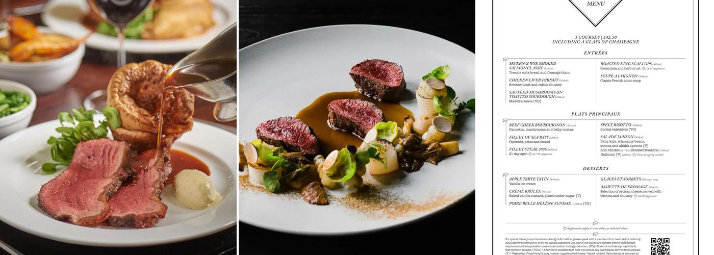 Bistro du Vin Menu
