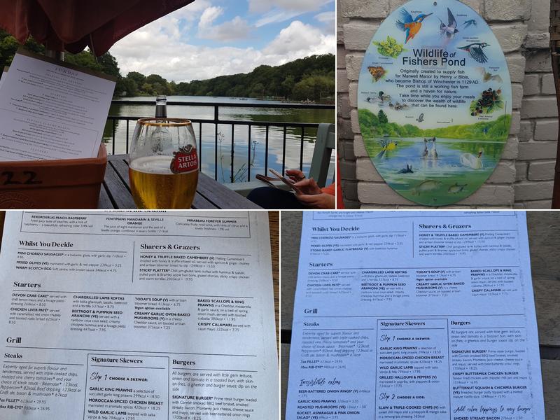 The Fishers Pond Menu