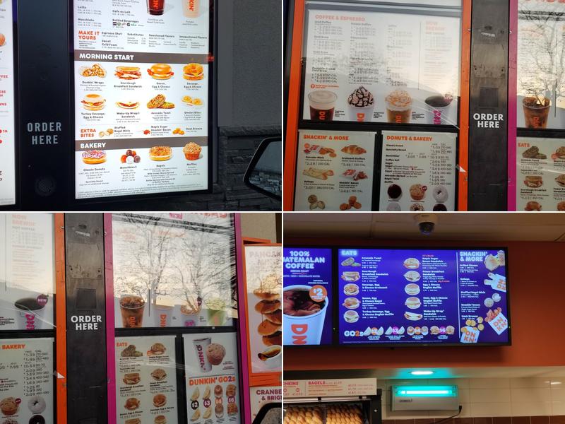 Dunkin' Menu