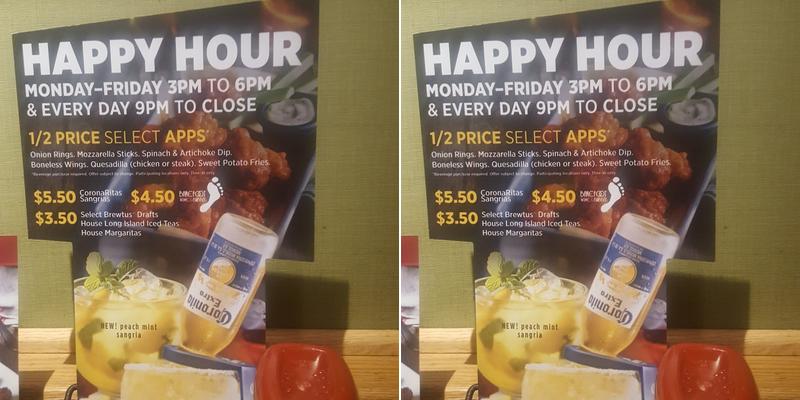 Applebee's Grill + Bar Menu