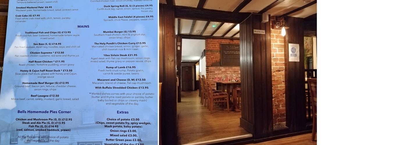 The Bell Inn Menu