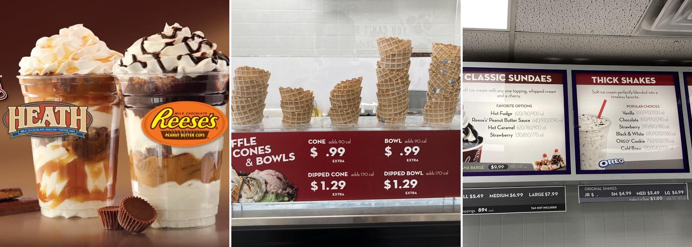Carvel Menu