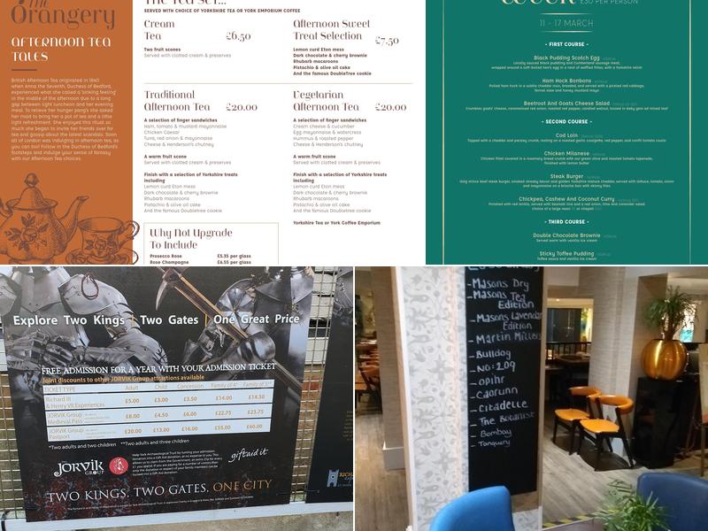 The Yorkshire Bar & Grill Menu