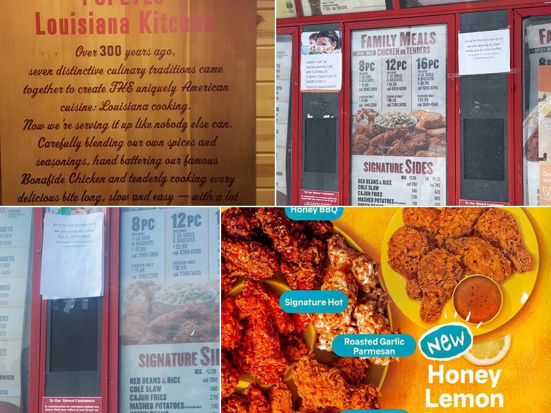 Popeyes Louisiana Kitchen Menu