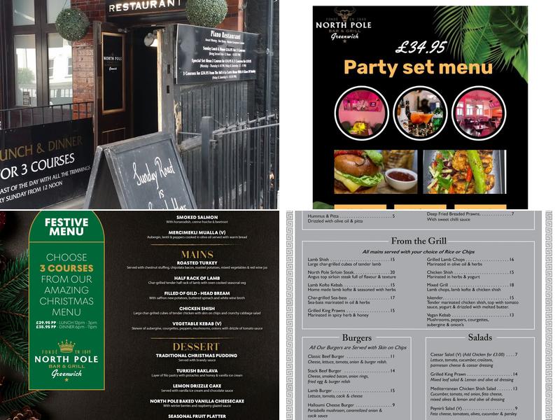 North Pole Bar and Grill Menu