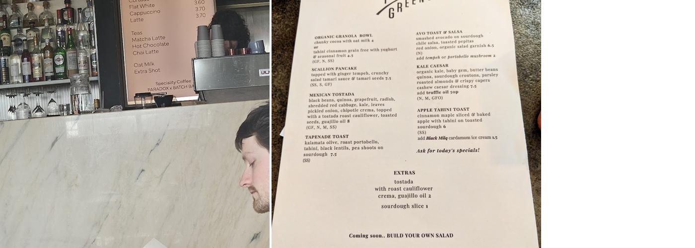 Night Tales Loft Menu