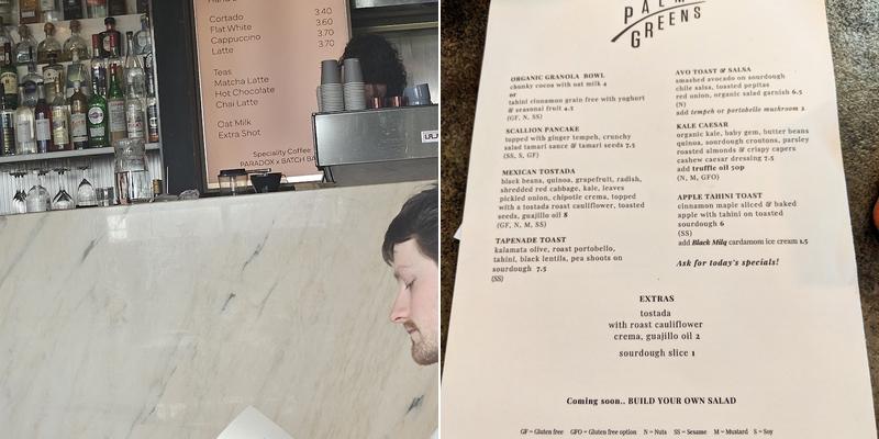 Night Tales Loft Menu