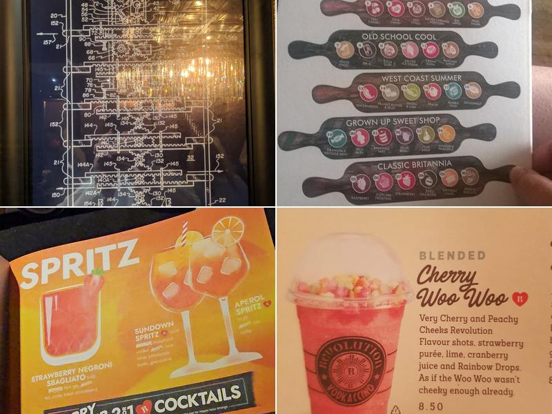 Revolution London - Leadenhall Menu
