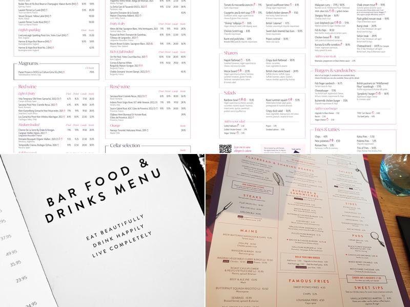 The Anthologist Menu