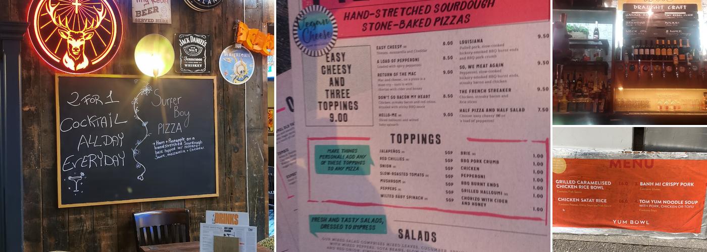 The Whitecross Tap Menu