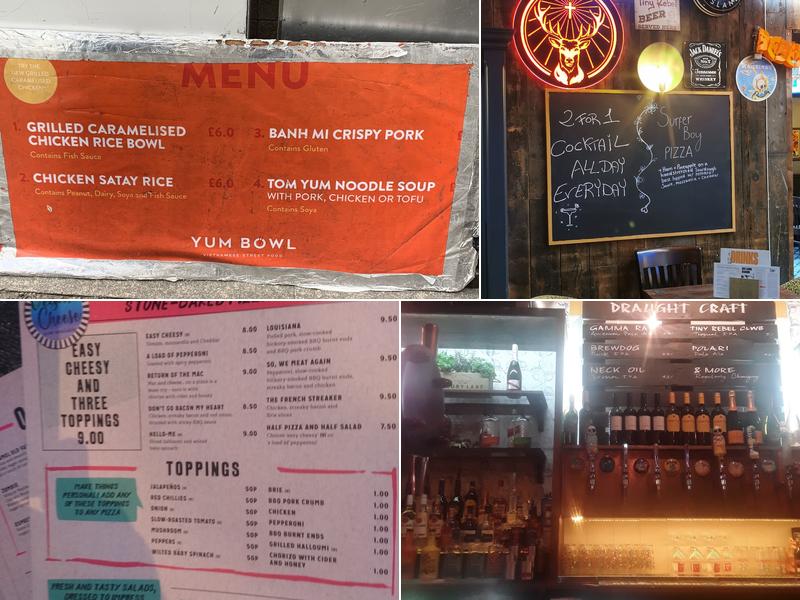 The Whitecross Tap Menu