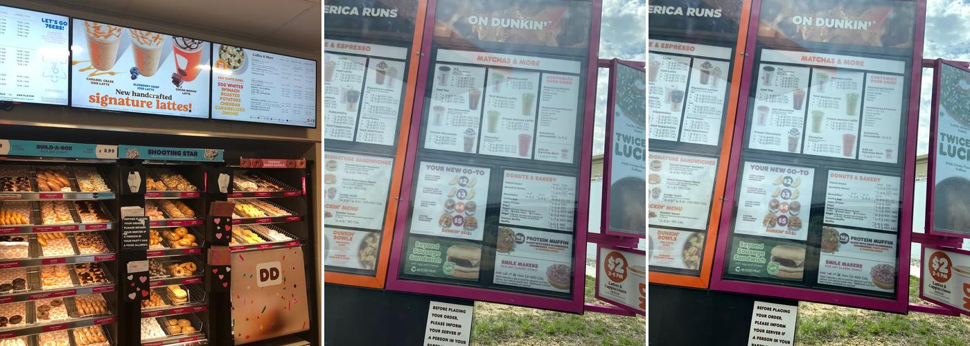 Dunkin' Menu
