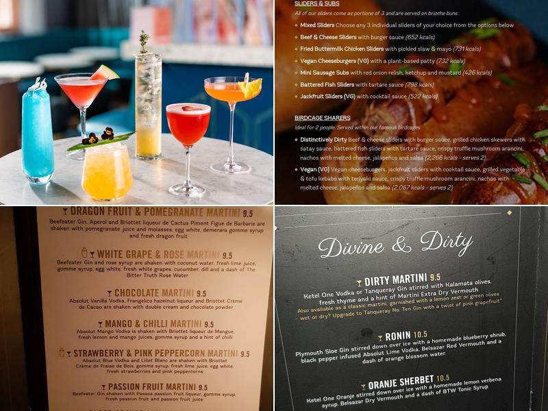 Dirty Martini - Monument Menu