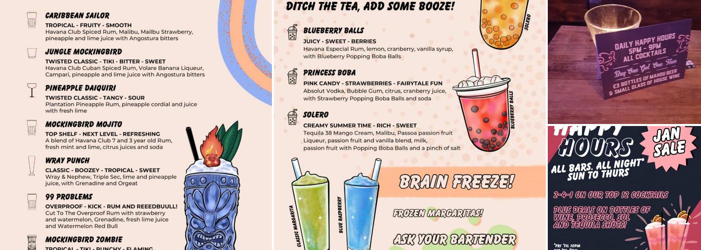 Tequila Mockingbird Clapham Junction Menu