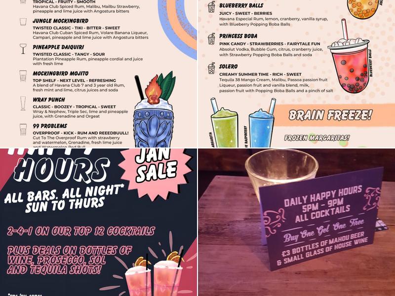 Tequila Mockingbird Clapham Junction Menu