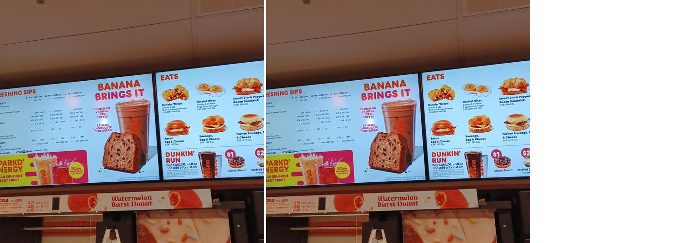 Dunkin' Menu