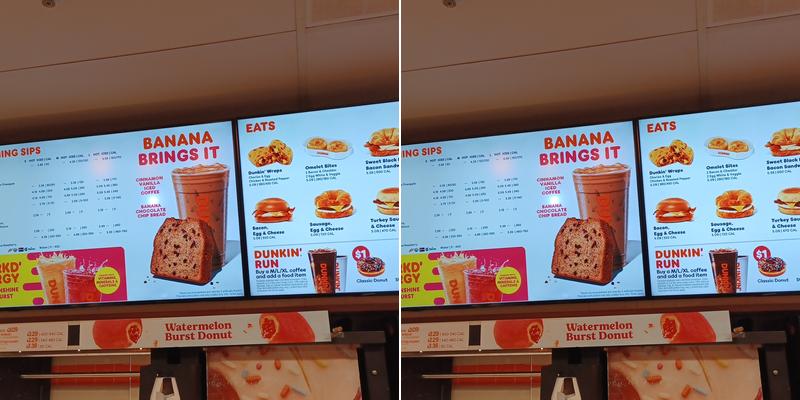 Dunkin' Menu